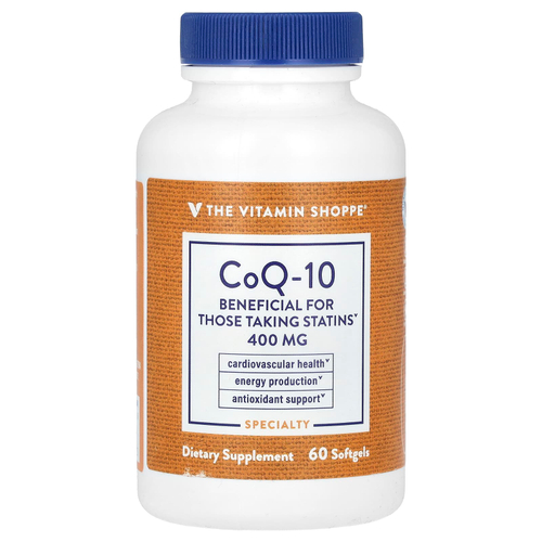 The Vitamin Shoppe, CoQ-10, 400 мг, 60 мягких таблеток