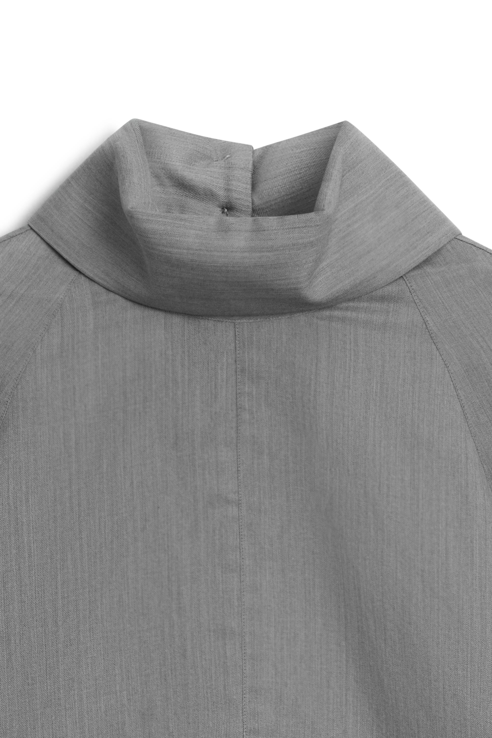 Massimo Dutti Объёмная блуза из смеси шерсти и шёлка - Limited Edition, серый