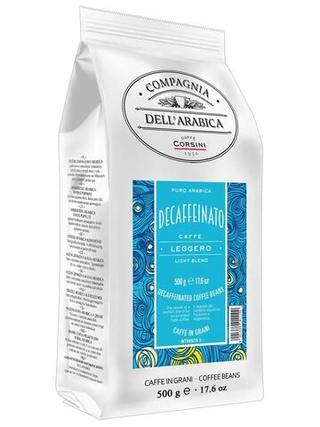 Кофе зерновой Puro Arabica Decaffeinato, 500 гр.
