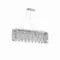 Светильник подвесной NewRgy NW082-L1000*W280*H280(1500) OVAL ХРОМ, 10×40 Вт, хромированный