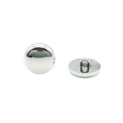 Пуговицы на ножке 24L=15 мм, (Silver (серебристый)), 48 шт