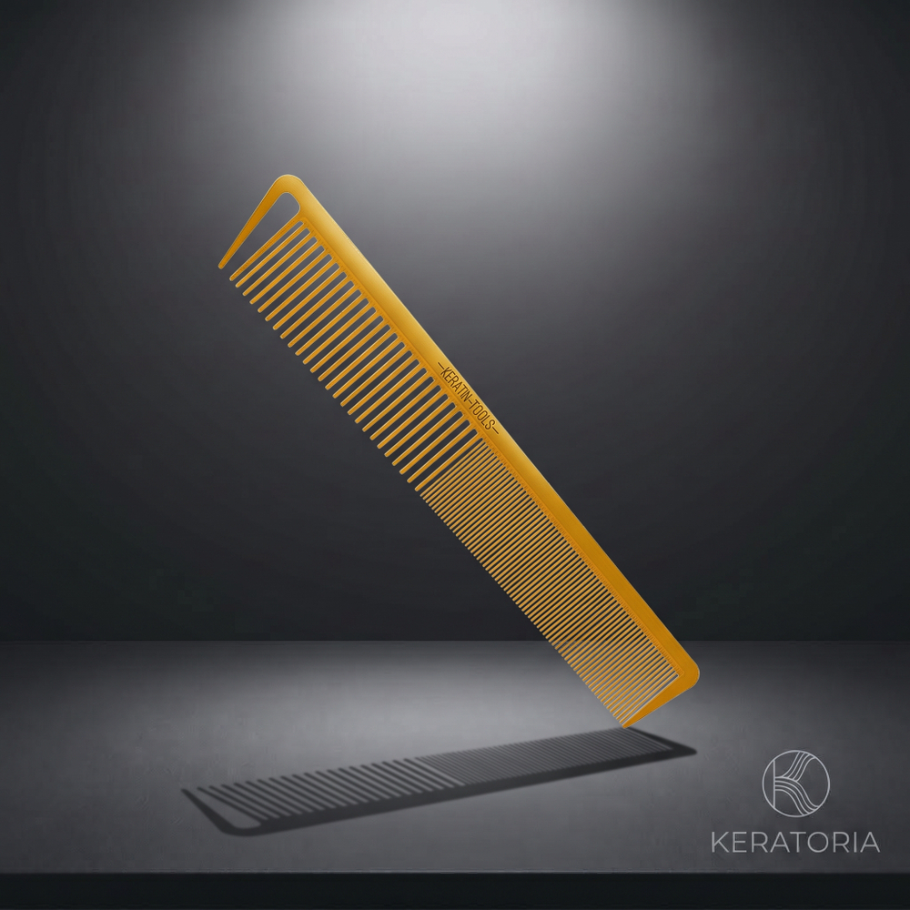 Расчёска карбоновая комбинированная Keratin Tools