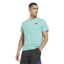 Мужская теннисная футболка Reebok Les Mills Graphic Tee - Бирюзовый