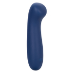 Синий вибромассажер Cashmere Satin G - 15,25 см. (Цвет: синий)