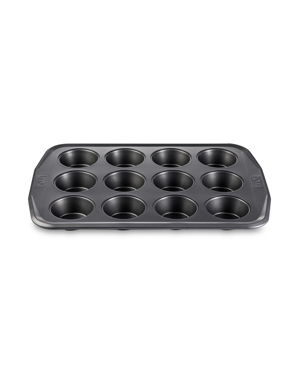 Форма для выпечки 12 кексов 40.4х28.6х3.5см Wo Home Home Baking серая