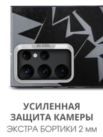 Дизайнерский чехол из пластика для SAMSUNG GALAXY S22 ULTRA с усиленной защитой камеры и глянцем
