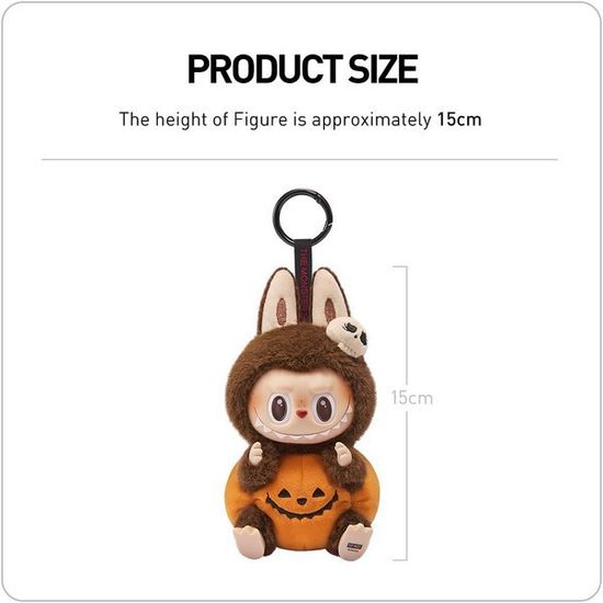 Коллекционная фигурка POPMART Happy Halloween Party Series-Sitting Pumpkin Vinyl Plush Pendant