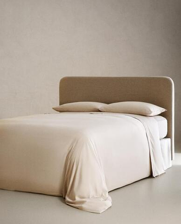 ZARA HOME САТИНОВАЯ ПРОСТЫНЯ (300 НИТЕЙ), БЕЖЕВЫЙ