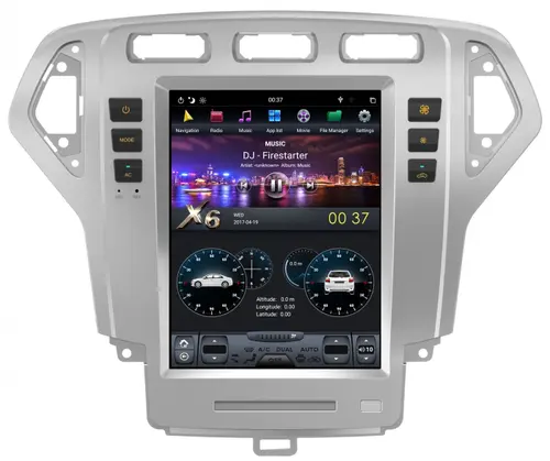 Магнитола для Ford Mondeo 4 2007-2010 - Kuberg ZF-1119-DSP ("Тесла-Стиль") на Android 9