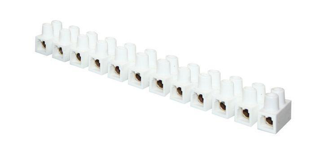 Колодка клеммная 12кв.мм 16А полистирол бел. (уп.10шт) PROxima EKF plc-KK-12-16-ps-w