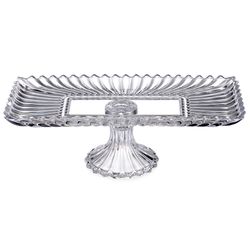 БЛЮДО СЕРВИРОВОЧНОЕ НА НОЖКЕ LEFARD "BRILLIANCE" ПРЯМОУГОЛЬНОЕ, 38*17,5*11,5 СМ