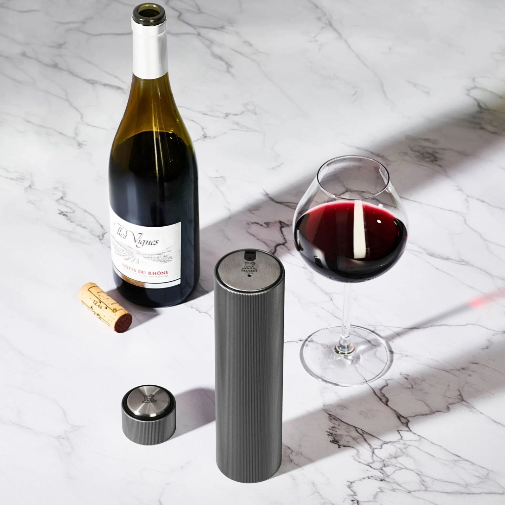 Peugeot Электрический штопор Reverse Master of Wine + набор насосов черный EAN 4006950201081