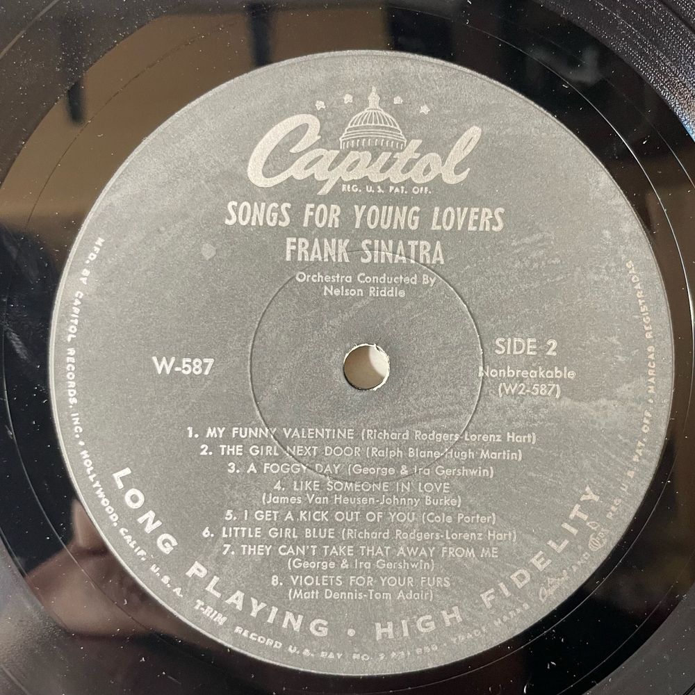Винтажная виниловая пластинка LP Frank Sinatra, Swing Easy And Songs For Young Lovers (США 1957)