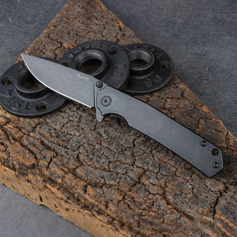 Нож туристический Ruike P801 серебряно-синий, P801-SF