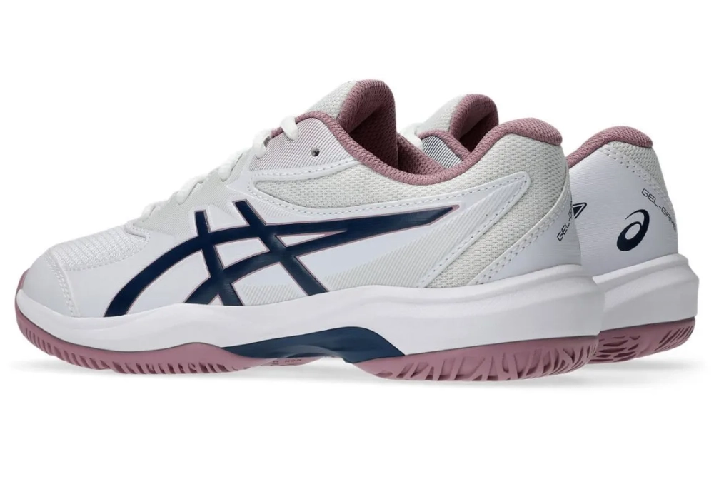 Детские теннисные кроссовки Asics Gel-Game GS - white/independence blue