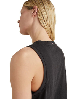Женский топ теннисный Tommy Hilfiger Performance Mesh Racer Tank - черный