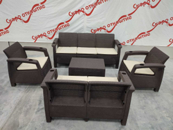 Обеденная группа под искусственный ротанг YALTA COMPANY SET
