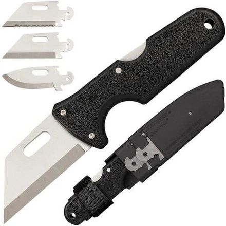 Нож Cold Steel Click N Cut Slock Master Skinner, 3 сменных клинка, сталь 420J2, рукоять ABS