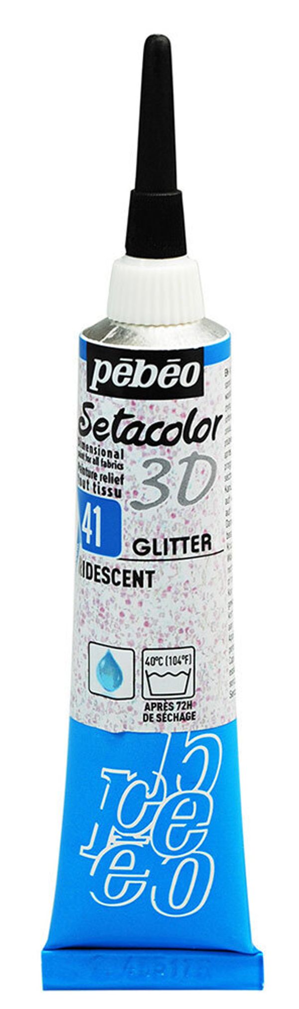 Контур по ткани с микро-глиттером Setacolor 3D 20 мл 557041 иридисцентный, Pebeo