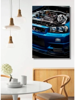 Картина "Nissan Skyline", для интерьера 50х70см 1шт.
