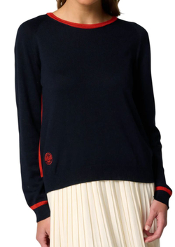 Женский теннисный свитер Roland Garros Heritage Tiffany Sweater — navy