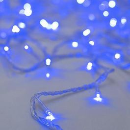 Гирлянда "Нить", 10 м, LED-100-220V, 8 режимов, нить прозрачная, свечение синее