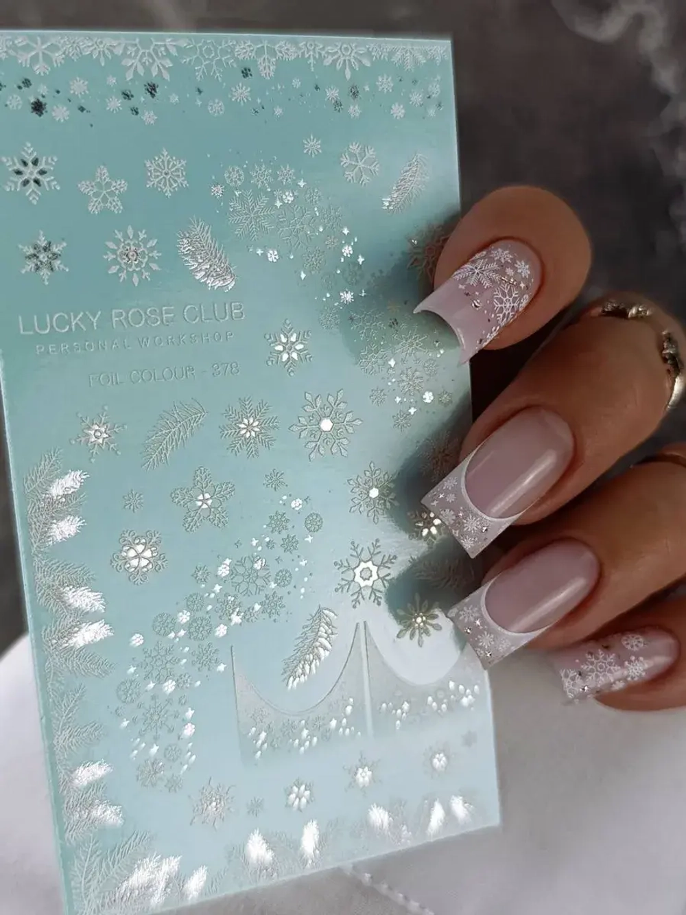 Lucky Rose Слайдеры наклейки для длинных ногтей 378