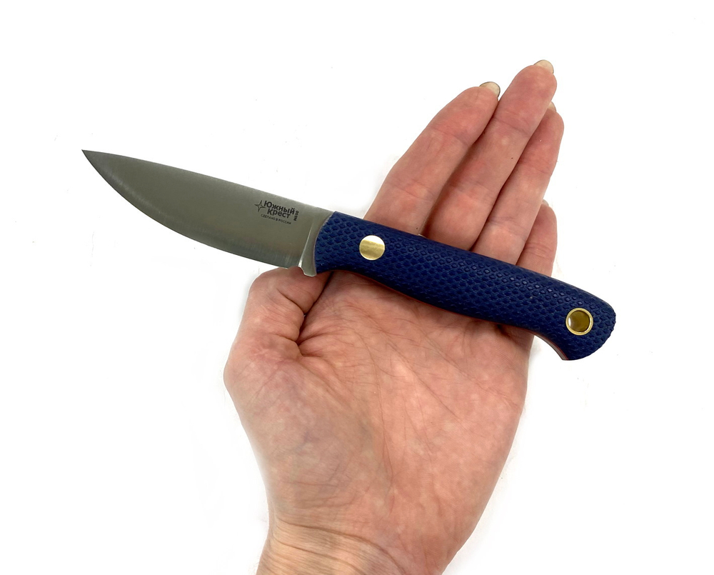 Нож Small, N690 конв., микарта синяя, 232.1456