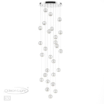 5007/120L L-VISION ODL23 569 хром/прозрачный/металл/акрил Люстра каскадная LED 120W 4000K 6600Лм CRYSTAL