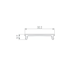Экран LINIA32-FANTOM-MID-2000 OPAL (Arlight, Пластик)