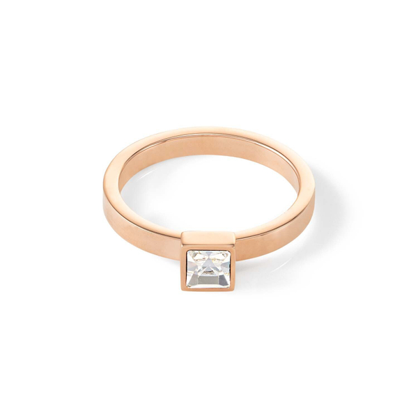 Кольцо Coeur de Lion Crystal-Rose gold 17.2 мм 0501/40-1822 54 размер 17,2