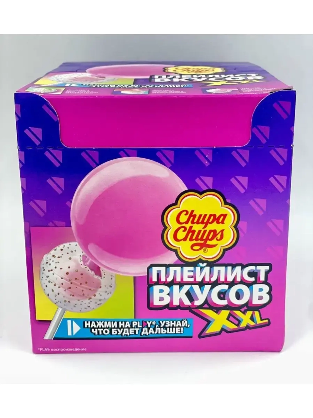 Карамель Chupa Chups XXL плейлист вкусов ( 40шт по 29гр.)