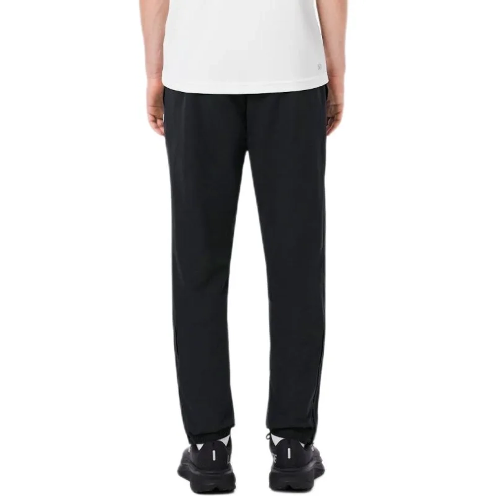 Мужские теннисные штаны Lacoste Water-Repellent Trim Accent Sport - black/white