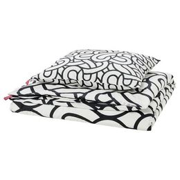 Комплект постельного белья IKEA SOTRONN (СОТРЕНН), Односпальный, Черно-белый, 150x200, 50x80 см