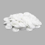 Пуговицы 4 прокола 40L=25 мм, (White (белый)), 72 шт