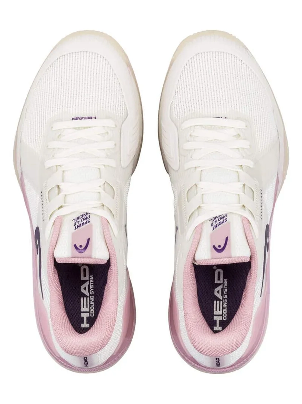 Женские кроссовки для padel Head Sprint Pro 4.0 Padel - chalk white/english rose
