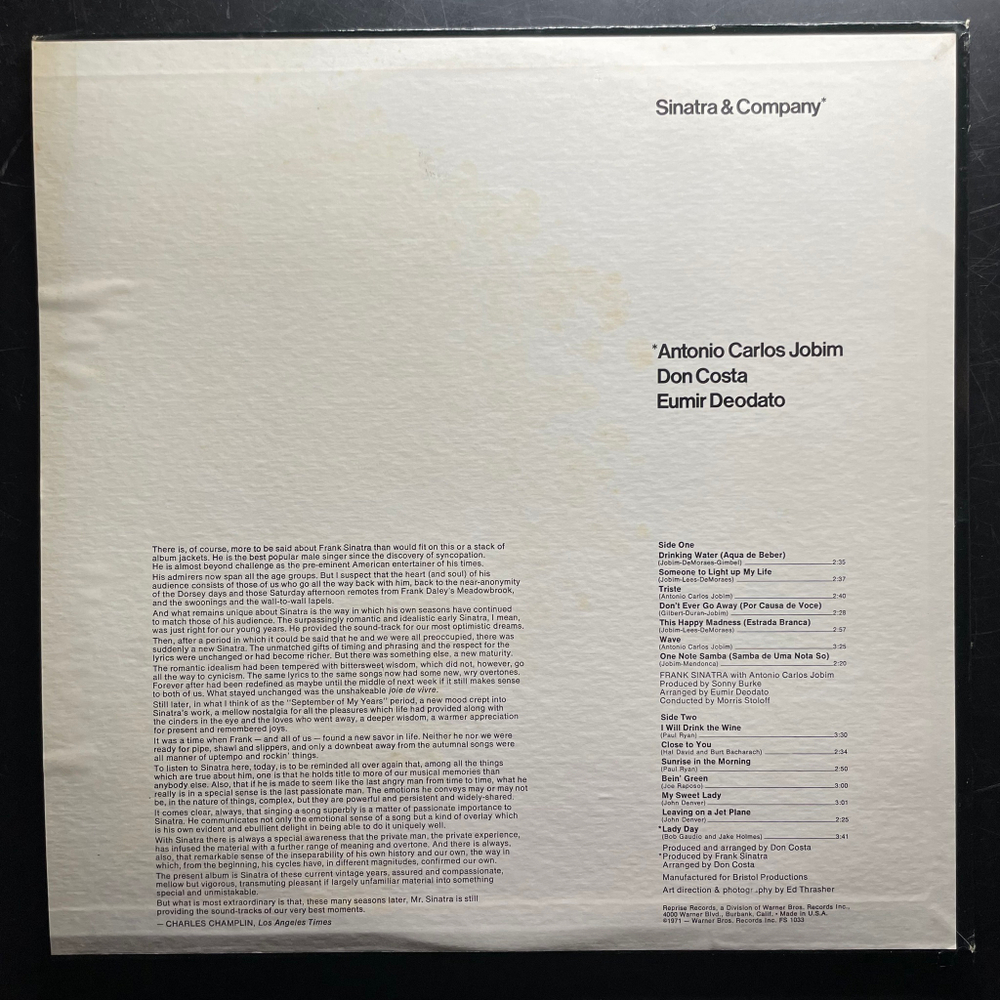 Frank Sinatra – Sinatra & Company (США 1971г.)