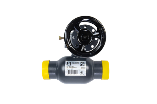Ридан RJIP Premium 065N0141R — Кран шаровой WW DN100 PN25 WG (приварной, с редуктором, стандартный проход)
