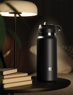Мастурбатор 23,8см в чёрный фляге PipeDream PDX Plus Fap Flask Thrill Secret Stroker RD62920