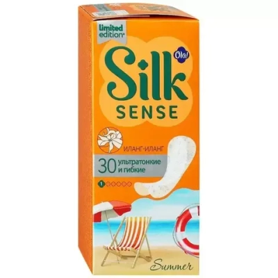 OLA! SILK Sense LIGHT прокладки ежедневные тонкие стринг-мультиформ аромат Иланг-Иланг уп.30