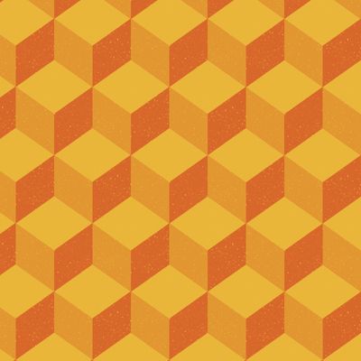 3D кубы в оранжевых оттенках