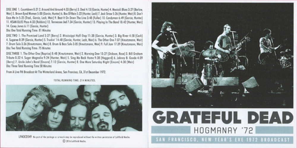 The Grateful Dead / Hogmanay '72 (3CD)