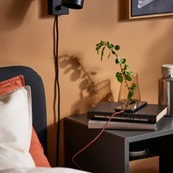 IKEA LILLHULT  (ИКЕА ЛИЛЛХУЛТ)  -  USB-A на lightning - тёмный красно-коричневый 1.5 м
