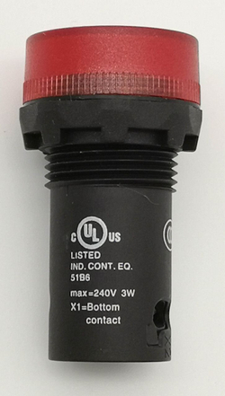 Корпус лампы красной ABB CL-100R ( цоколь BA9s) 1SFA619402R1001