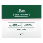 VT Cosmetics, Cica Mild Toner Pad, 60 подушечек, 130 мл