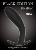 Анальная пробка Strong Force Anal Plug Black (13,5 см , черный) (Цвет: черный)