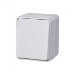ATLASDESIGN PROFI IP54 О/У 1-клавишный ПЕРЕКЛЮЧАТЕЛЬ, сх.6, 10АХ, БЕЛЫЙ
