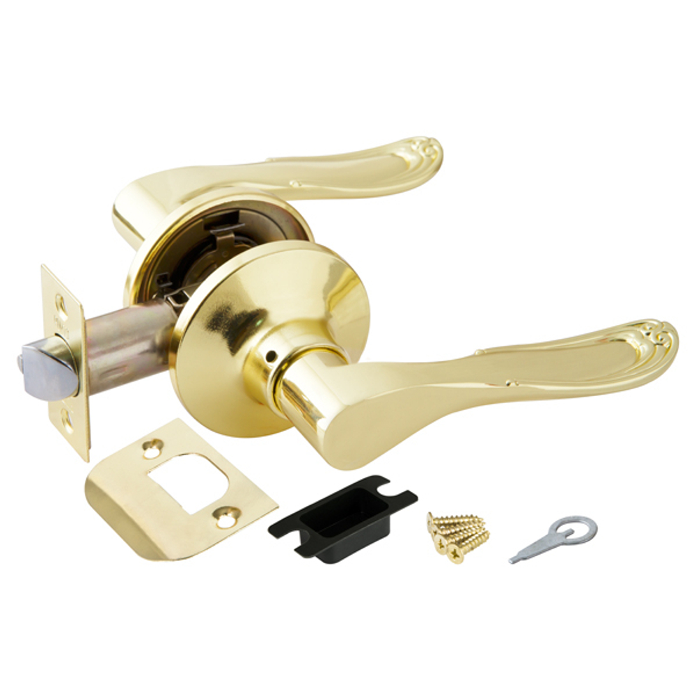 Ручка защелка DK630 PB-PS (6030 PB-P) (без фик.) золото