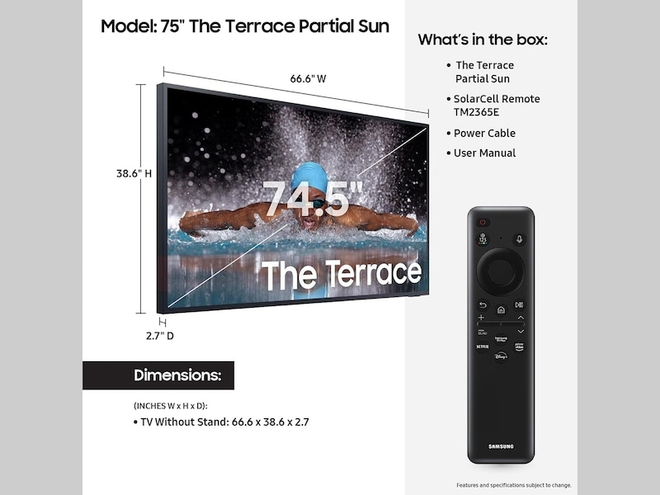 Телевизор Samsung QE75LST7D The Terrace