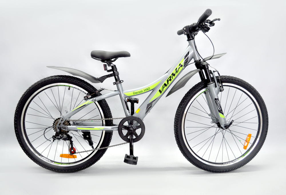 Велосипед 24" VARMA Denali H40DA р11.5" 7ск. ал.  серо-зелёный